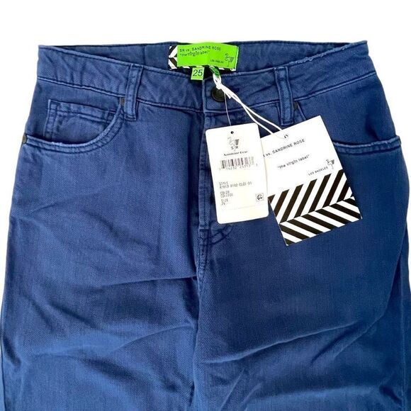 Sandrine Rose By Free People Women's College Blue Jeans Size 25 NWT - Luxury 🌟 - Picture 5 of 14